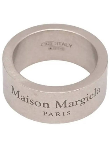 logo ring silver - MAISON MARGIELA - BALAAN 1