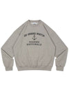 V Heavy Sweat Marine Sweatshirt Melange Grey - DE GRAND MATIN - BALAAN 3