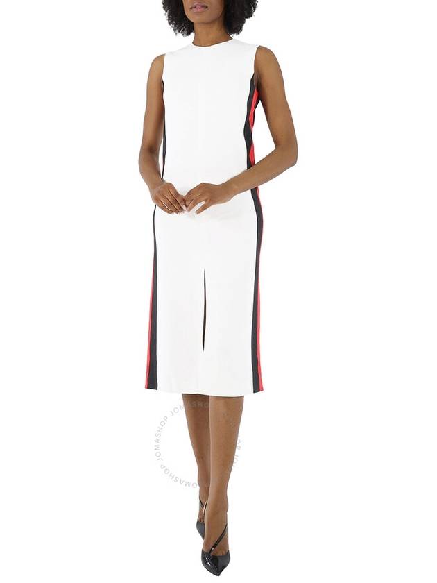 Burberry Ladies White Roundneck Sleevless Dress, Brand Size 6 (US Size 4) - BURBERRY - BALAAN 3