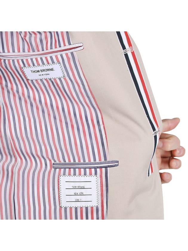 Typewriter Cloth Grosgrain Placket Sport Jacket Beige - THOM BROWNE - BALAAN 11