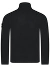 Logo Half Zipper Sweatshirt Black - STONE ISLAND - BALAAN 4