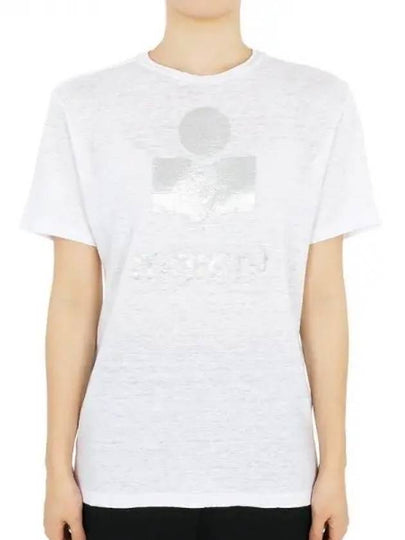 Zwell Logo Print Short Sleeve T-Shirt White - ISABEL MARANT - BALAAN 2