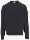 Stretch Fleece Crew Neck Sweatshirt Black - CP COMPANY - BALAAN 2