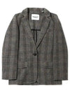 Charlyne Single Breasted Wool Blazer Jacket Grey - ISABEL MARANT - BALAAN 2