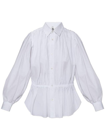 Comme Des Garçons Noir Kei Ninomiya Shirt With Decorative Drapings, Women's, White - COMME DES GARCONS - BALAAN 1