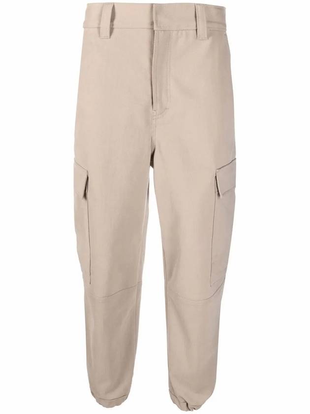 Banding Cargo Pocket Track Pants Beige - AMI - BALAAN 3