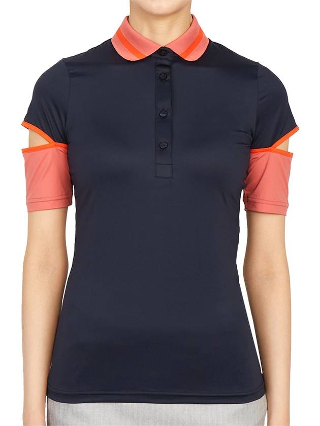 Women's Iris Golf PK Shirt Navy - J.LINDEBERG - BALAAN 2