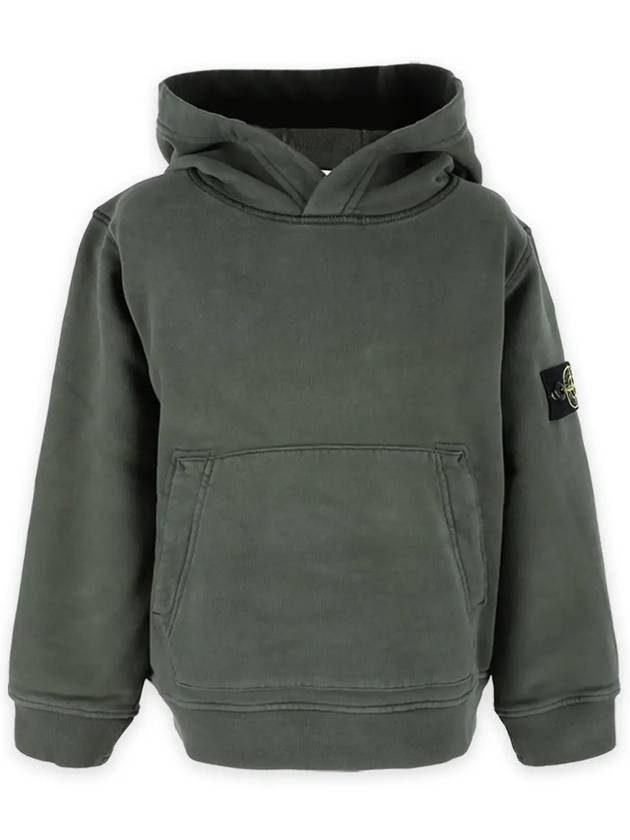 Stone Kids Waffen Patch Hood Sweatshirt Khaki 771661640 V0058 - STONE ISLAND - BALAAN 3