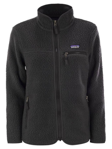 Retro Pile Fleece Zip-Up Jacket Ink Black - PATAGONIA - BALAAN 1