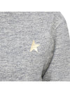 Women's Gold Star Athena Sweatshirt Melange Grey - GOLDEN GOOSE - BALAAN 9