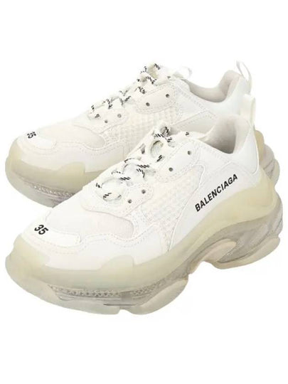 Triple S Clear Sole Low Top Sneakers White - BALENCIAGA - BALAAN 2