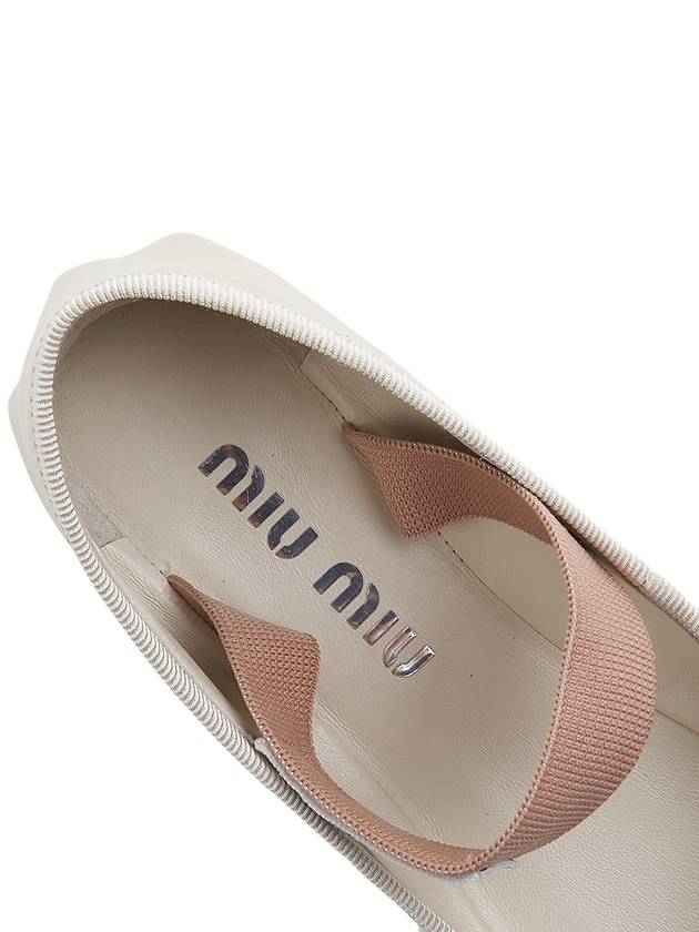 Patent Leather Ballerinas Beige - MIU MIU - BALAAN 8