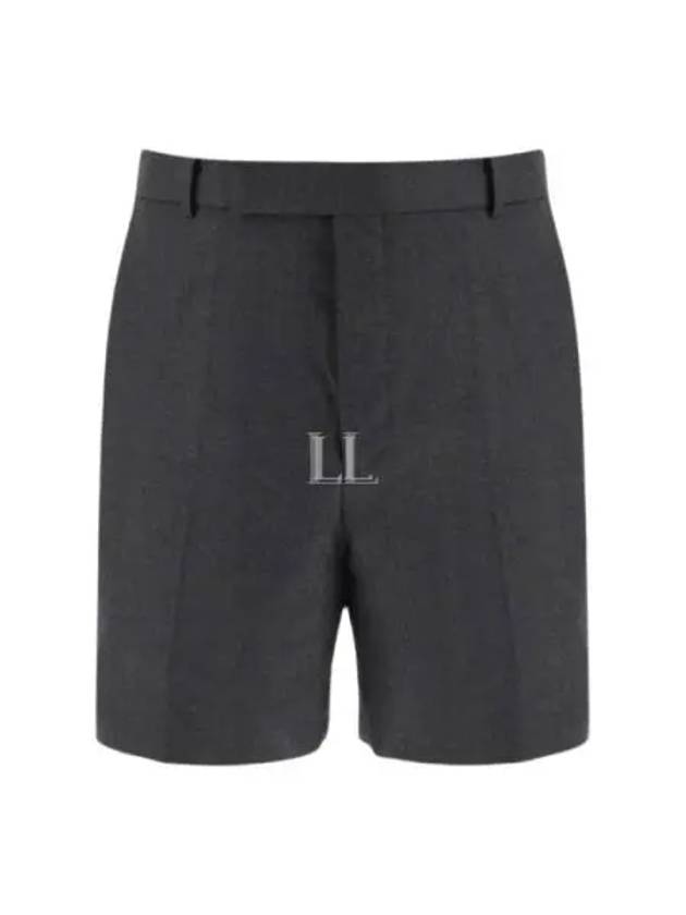 Twill Low Rise Color Mini Shorts Dark Grey - THOM BROWNE - BALAAN 2