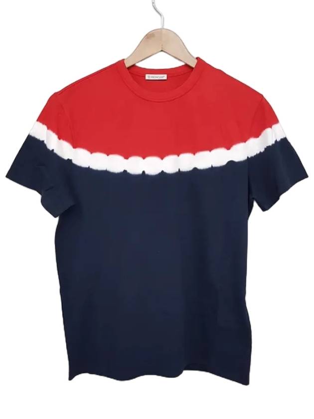 8C70860 8390T 788 Short Sleeve TShirt Navy - MONCLER - BALAAN 1