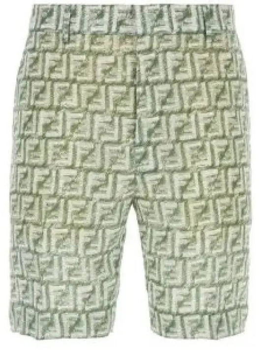 FF Print Shorts Green - FENDI - BALAAN 2