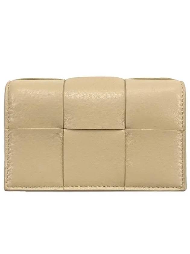 Intrecciato Flap Card Wallet Porridge - BOTTEGA VENETA - BALAAN 2