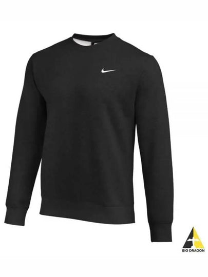 Team Club Crew Fleece Sweatshirt Black - NIKE - BALAAN 2