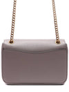 Saffiano Leather Chain Shoulder Bag Grey - PRADA - BALAAN 5