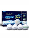 Golf Ball Sonic V10 Soft Track 3 Piece Multi 1 Dozen 12 Balls - VOLVIK - BALAAN 8