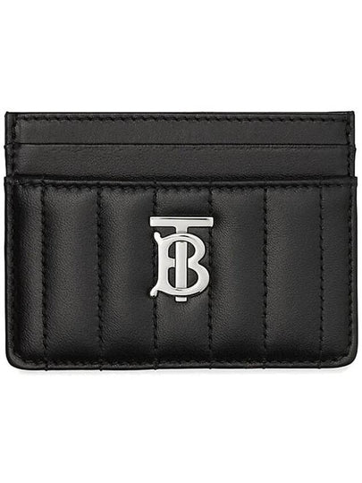 Lola Quilted Card Wallet Black - BURBERRY - BALAAN 2