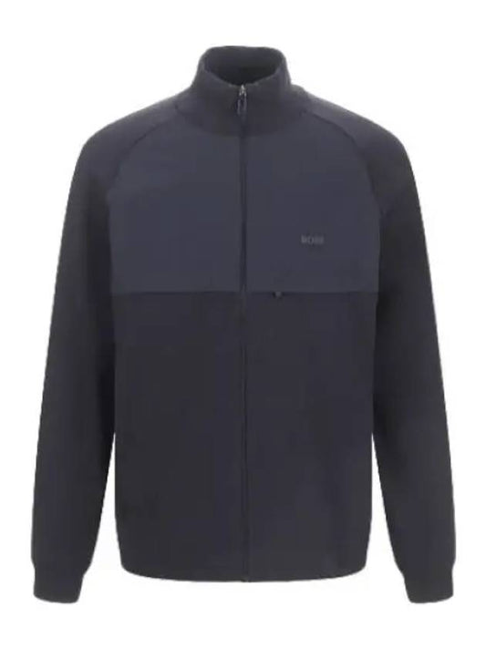 Boss logo knit zip up jacket jumper - HUGO BOSS - BALAAN 1