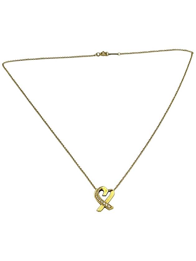 Tiffany Co 18K yellow gold Paloma Picasso Loving Heart Necklace - TIFFANY & CO. - BALAAN 5