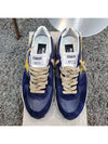 Logo Leather Low Top Sneakers Blue - GOLDEN GOOSE - BALAAN 6