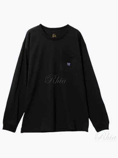 L S Crew Neck Tee Poly Jersey Black PU307 Long Sleeve - NEEDLES - BALAAN 1