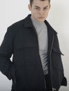 Chester Wool Trucker Jacket Black - CHANCE'S NOI - BALAAN 4