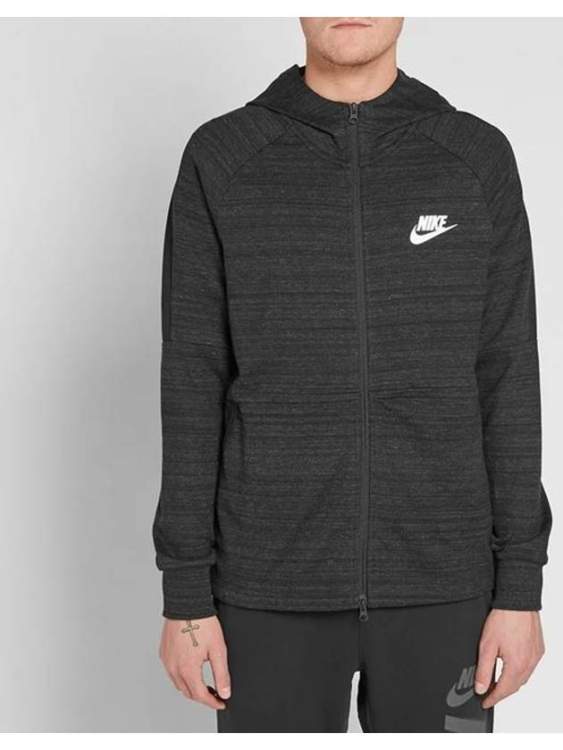 01943325010Advance 15 Knit Hooded JacketBlack - NIKE - BALAAN 2