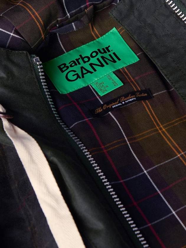 Ganni Oily Parka Green - BARBOUR - BALAAN 10