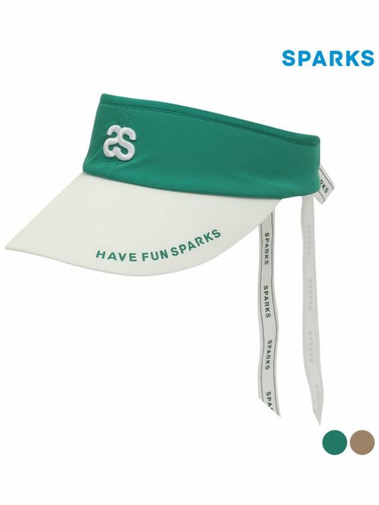 Women s Simple Strap Sun Visor Cap SO2LAC031 - SPARKS - BALAAN 2