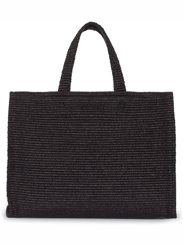 G-Tote Medium Raffia Tote Bag Black - GIVENCHY - BALAAN 5