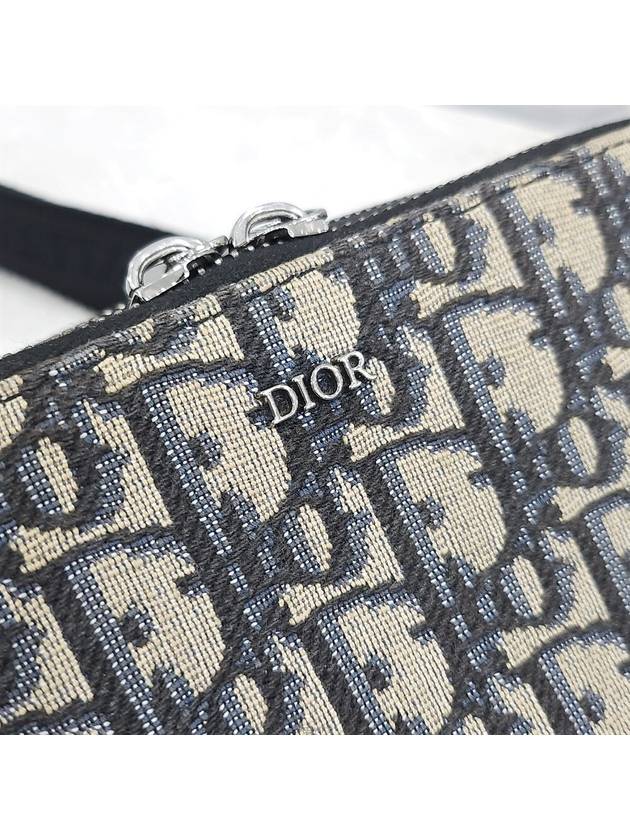 Lux You Oblique jacquard strap zipper pouch cross bag 2OBBC119YSE - DIOR - BALAAN 5