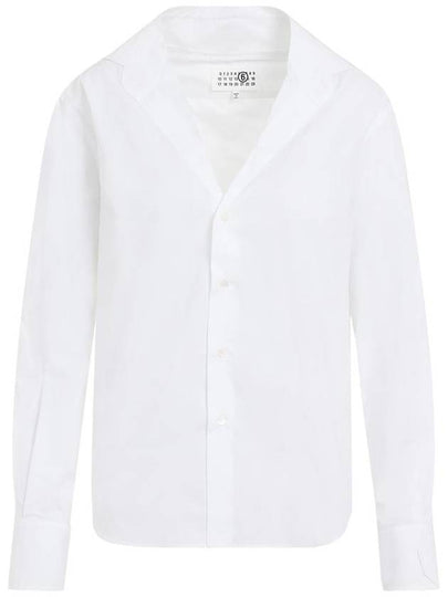 Cotton Long Sleeve Shirt White - MAISON MARGIELA - BALAAN 2