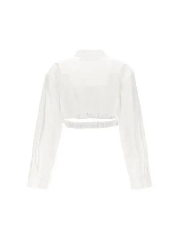 BAHIA Crop Shirt 23H233SH042WHITE - JACQUEMUS - BALAAN 2