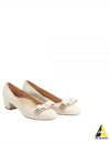 Vara Bow Patent Pumps White - SALVATORE FERRAGAMO - BALAAN 2