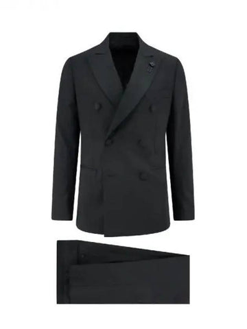 Boutonniere wool blend double set up suit - RVR LARDINI - BALAAN 1