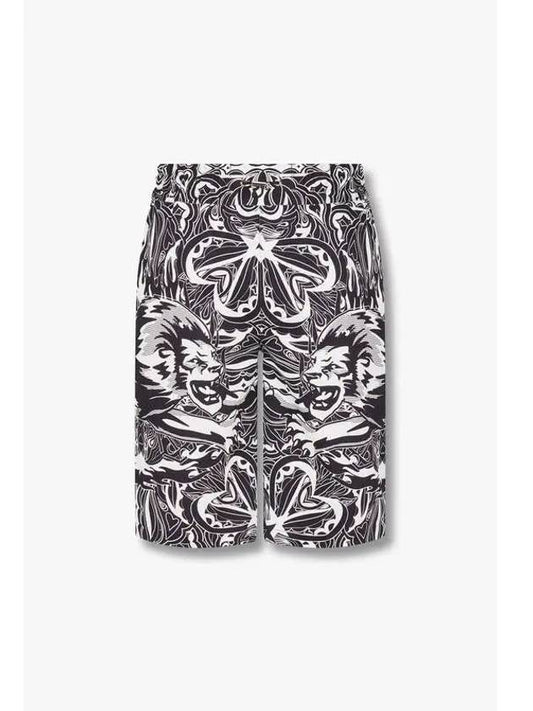 Men s Circus Print Cargo Shorts Black - PHILIPP PLEIN - BALAAN 1