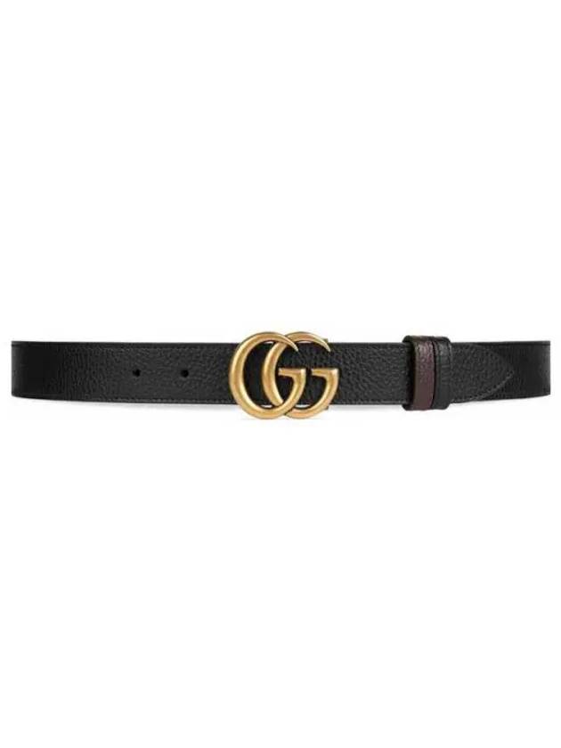 Double G Buckle Reversible Belt Black - GUCCI - BALAAN 2