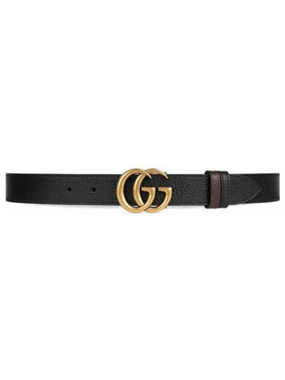 Double G Buckle Reversible Belt Black - GUCCI - BALAAN 2