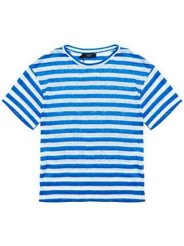 FALLA linen t shirt blue 010 - MAX MARA - BALAAN 1