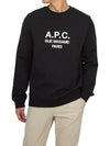 Rufus Embroidery Logo Sweatshirt Black - A.P.C. - BALAAN 5