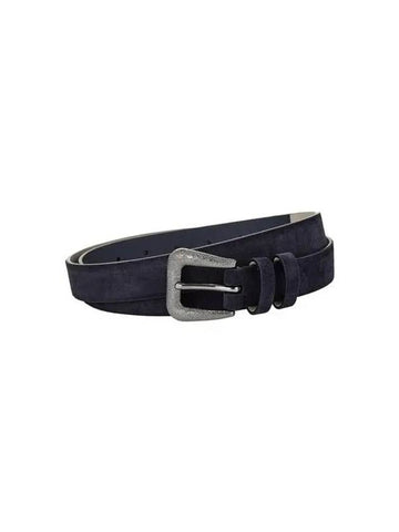 10 epoint women s glitter buckle suede belt navy - BRUNELLO CUCINELLI - BALAAN 1