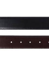 Double Gancini Reversible Leather Belt Black Auburn - SALVATORE FERRAGAMO - BALAAN 5