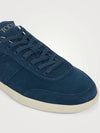 Logo Panel Suede Low Top Sneakers Navy - TOD'S - BALAAN 5