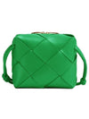 Cassette Intrecciato Mini Shoulder Bag Green - BOTTEGA VENETA - BALAAN 1