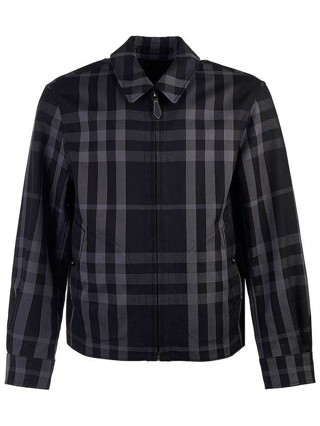 Check Reversible Harrington Jacket Mid Grey - BURBERRY - BALAAN 3