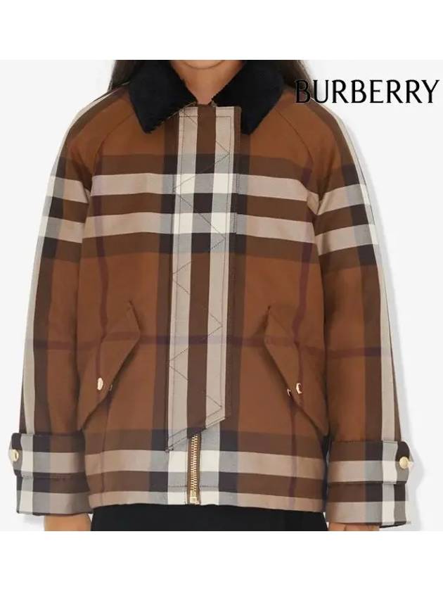 Kids Vintage Check Jacket Dark Brown - BURBERRY - BALAAN 7