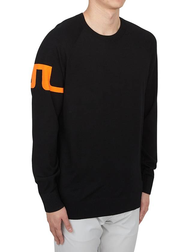 Men's Gusten Knit Sweater Black - J.LINDEBERG - BALAAN 3